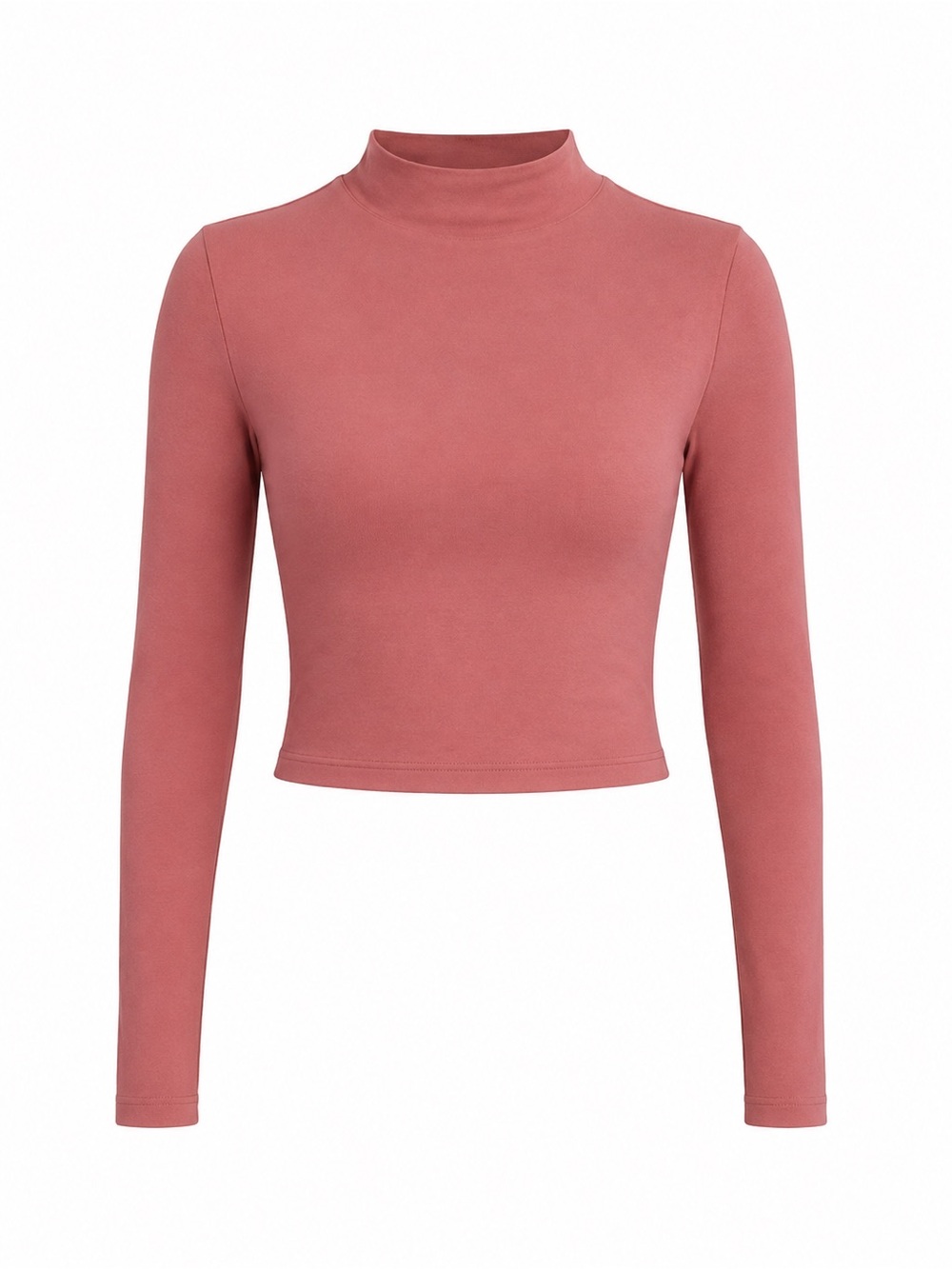 Lululemon / All Aligned Mock Neck Long Sleeve Shirt / Brier Rose / Size 8